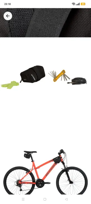 Bolsa sillín Btwin bici