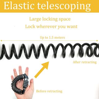2 Candados Cable Combinación Alta Seguridad