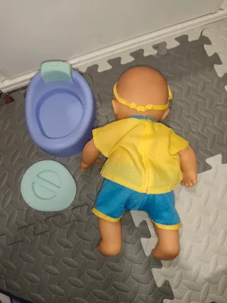 Muñeco Pedolín Bebé con Pijama y Orinal