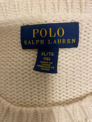 Jersey niña Polo Ralph Lauren bandera USA XL