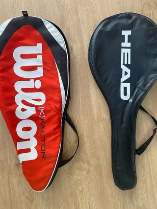 2 Raquetas de Tenis Babolat y Dunlop