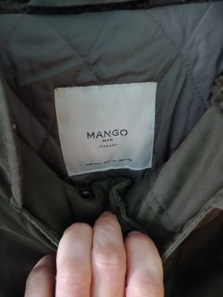 Abrigo verde Mango - talla XXL