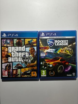 Giochi PS4 Grand Theft Auto V e Rocket League