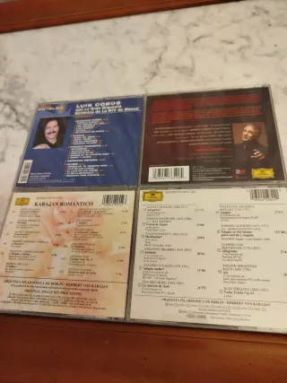 Lote 4 CD di Musica Classica: Cobos, Domingo, Karajan