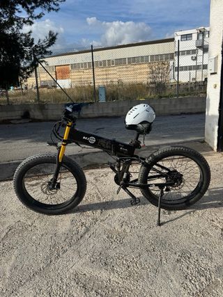 Bicicleta Eléctrica Fat Bike Negra