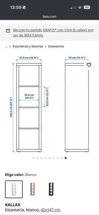 Estantería Kallax Blanca IKEA