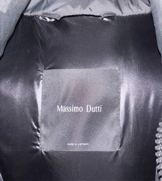 Abrigo Massimo Dutti Negro