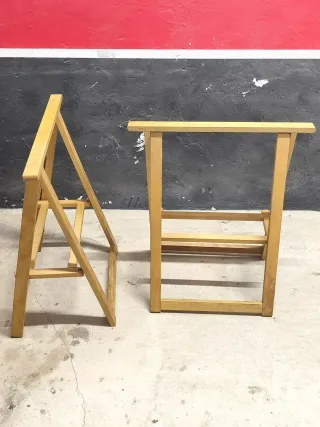 Caballetes de madera para trabajos