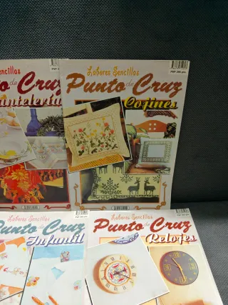 Revistas labores sencillas, punto de cruz