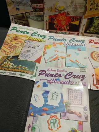 Revistas labores sencillas, punto de cruz
