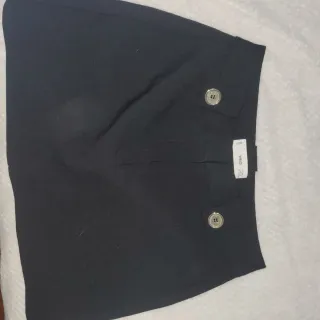 Falda corta Mango negra