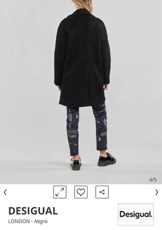 Chaquetón Desigual negro