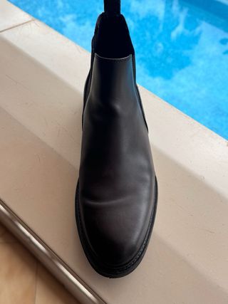 Stivali in pelle marroni