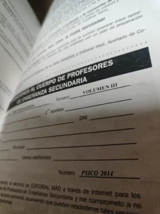 Psicopedagogía, temario cinco tomos 2014