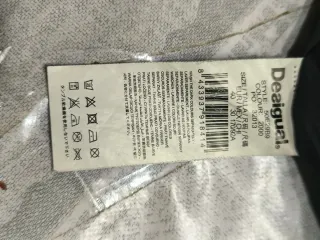 Abrigo Desigual Talla L Negro Multicolor