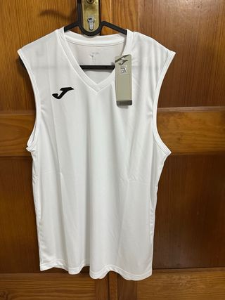 Camiseta sin mangas Joma blanca