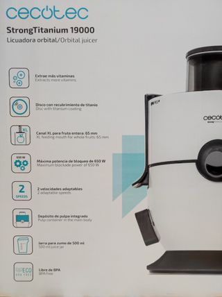 LICUADORA ORBITAL CECOTEC STRONG TITANIUM 19000