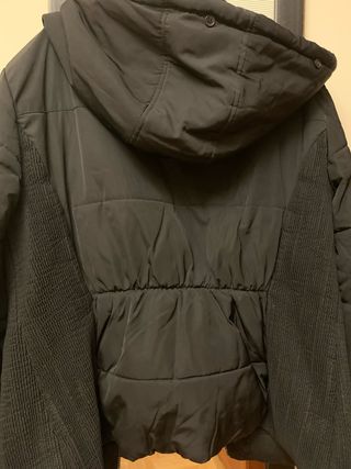 Chaqueta Polinesia Negra con Capucha Talla XL