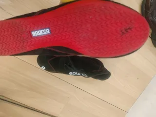 Zapatillas Sparco Slalom Negras Rojas