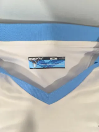 Camiseta Lazio Macron Blanca y Azul