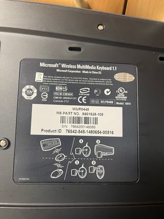 Teclado y Ratón Microsoft Inalámbrico