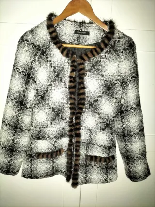 Torera fiesta negra y blanca Talla M