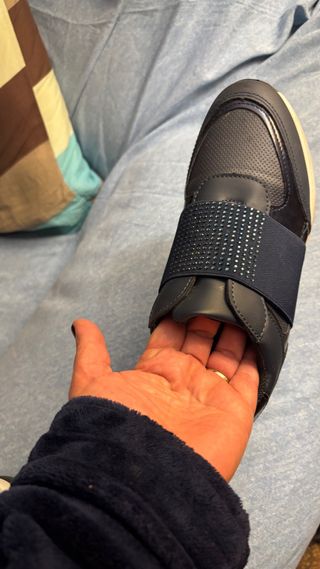 Zapatillas sin cordones azul talla 39