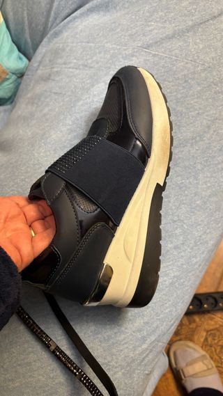 Zapatillas sin cordones azul talla 39