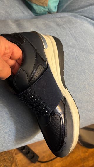 Zapatillas sin cordones azul talla 39