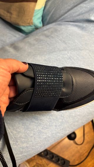 Zapatillas sin cordones azul talla 39