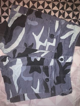 Pantalón corto camuflaje mujer talla 34