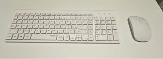 Teclado y Ratón Inalámbrico TopMate Blanco