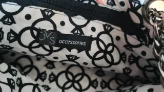 Borsetta Y2K Grigia Stampa Goth/Rock e tracolla