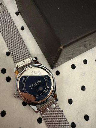 Reloj Tous Oso Rosa y Plateado