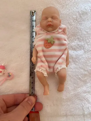 Lote 2 Bebés Reborn 16 cm, Silicona