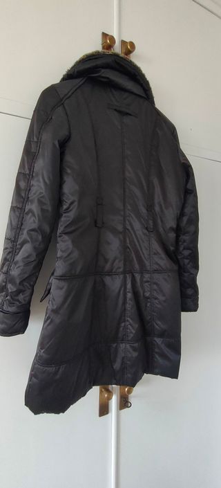 Abrigo Anorak Old Ridel Mujer Negro