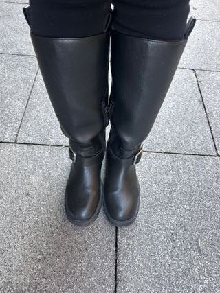 Botas de cuero negras talla 36