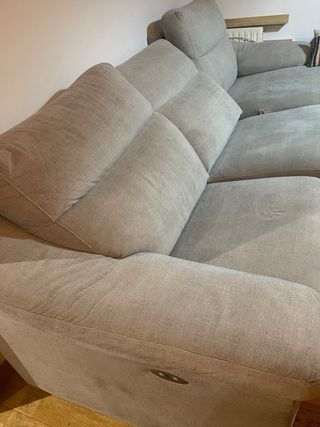 Sofá 3 plazas reclinable eléctrico