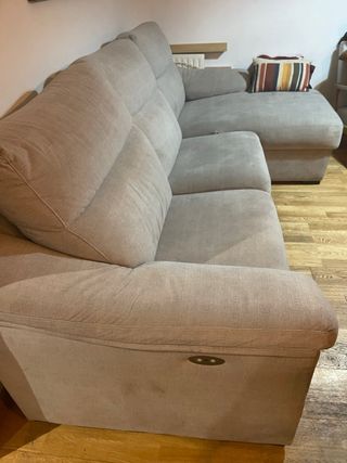 Sofá 3 plazas reclinable eléctrico