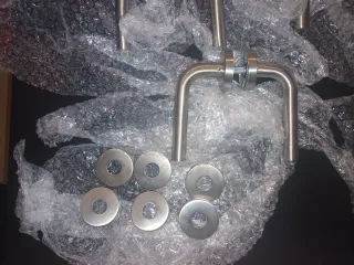 4 Manillas de Acero Inoxidable para Puertas