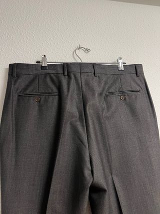 Pantalón de traje gris hombre talla 50