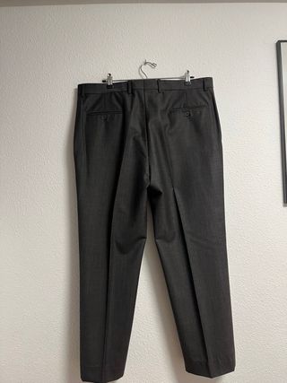 Pantalón de traje gris hombre talla 50