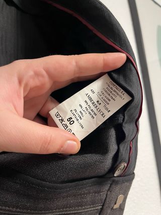 Pantalón de traje gris hombre talla 50