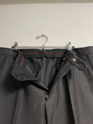 Pantalón de traje gris hombre talla 50