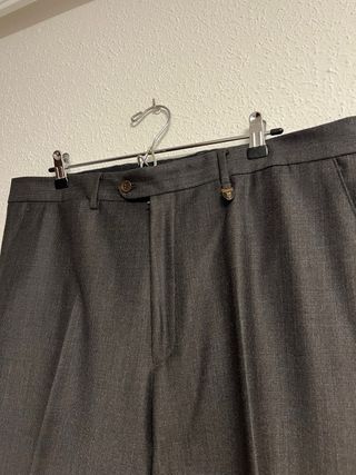 Pantalón de traje gris hombre talla 50