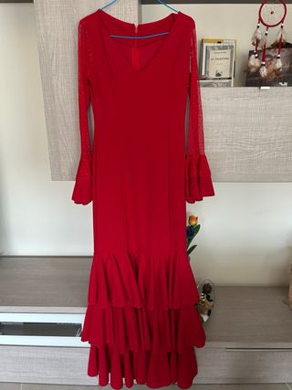 Vestido de Flamenco Rojo