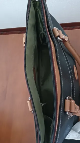 Bolso El Potro Piel Negro/Camel