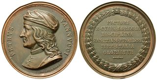 Medalla Perugino Nicola Cerbara Siglo XIX