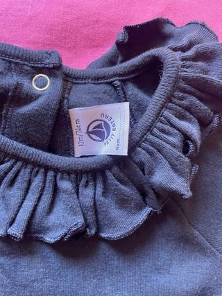 Vestido Petite Bateau azul marino niña