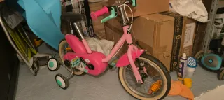 2 bicis niña Btwin 14 pulgadas rosa